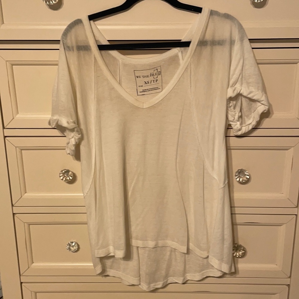 free people top, with hi low